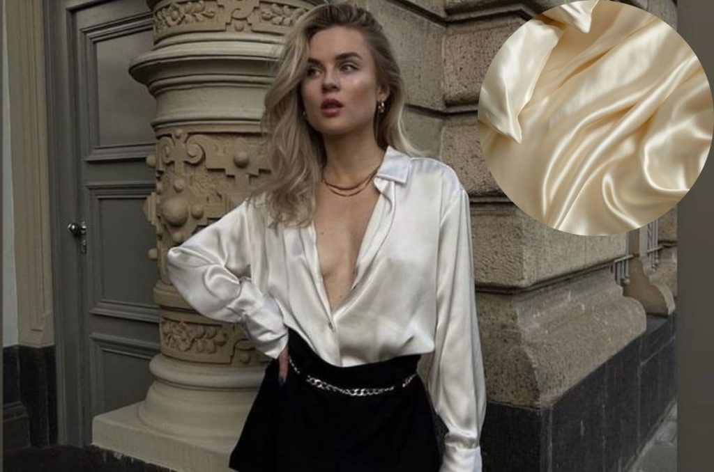 Looks con blusas satinadas para las fiestas de Fin de Año