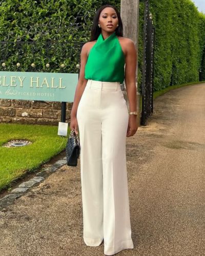 Outfits con pantalones wide leg 