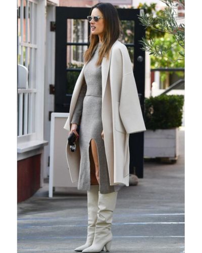 Botas blancas tipo slouchy