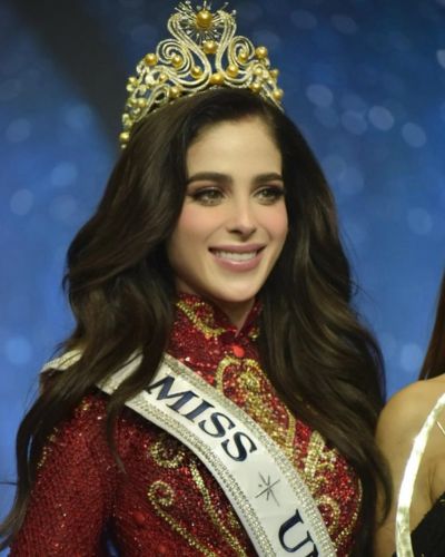 Miss Universe 2025 en el día de su coronación