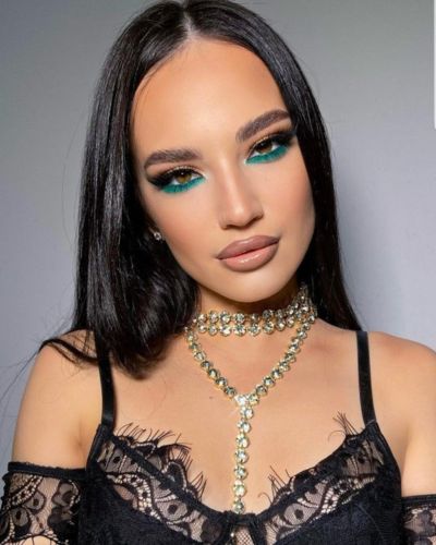 Maquillaje verde para Año Nuevo 