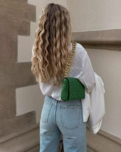 Peinado de ondas hechas con trenzas 