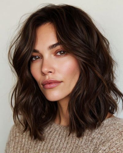 Tendencias en cortes de cabello 2026: Long bob messy