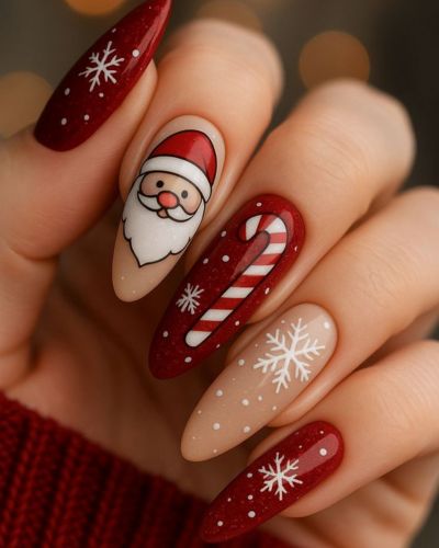 Uñas de Santa Claus 