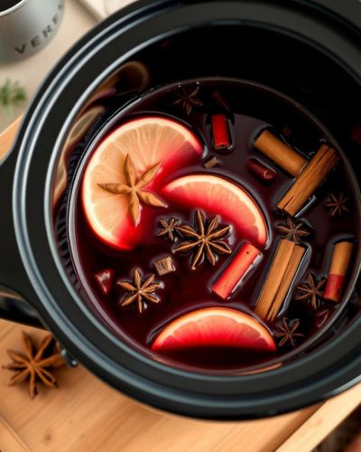 Preparación de bebida navideña