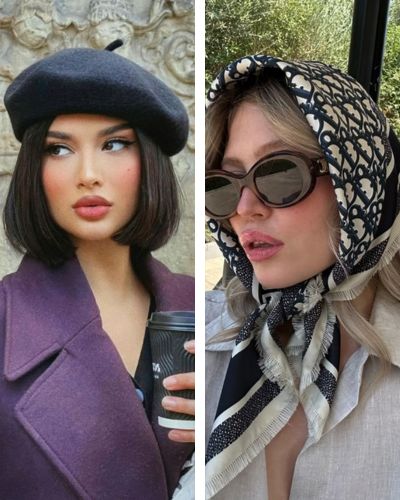 Boinas y pañuelos para la cabeza