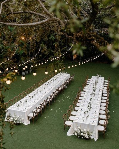 Mobiliario en dos filas