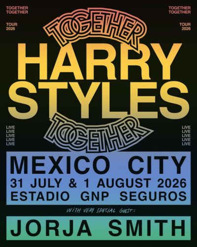 Foto del anuncio de la nueva gira de Harry Styles en México