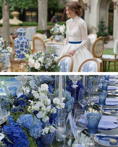 Inspiración de color para matrimonios: Blue willow