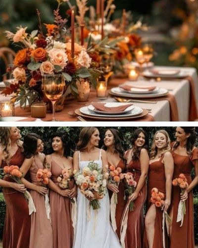Inspiración de color para matrimonios: Terracota
