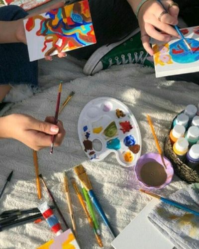 Tarde pintando acualeras