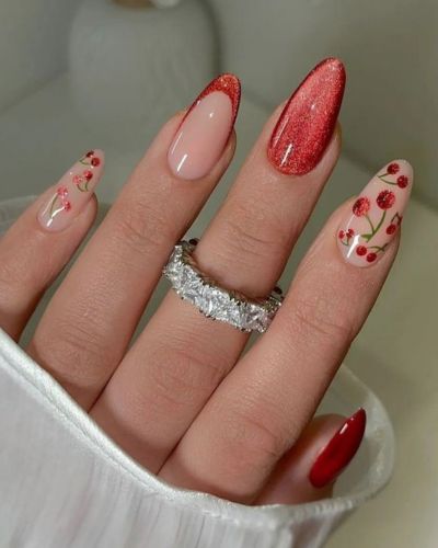 Uñas con rosas