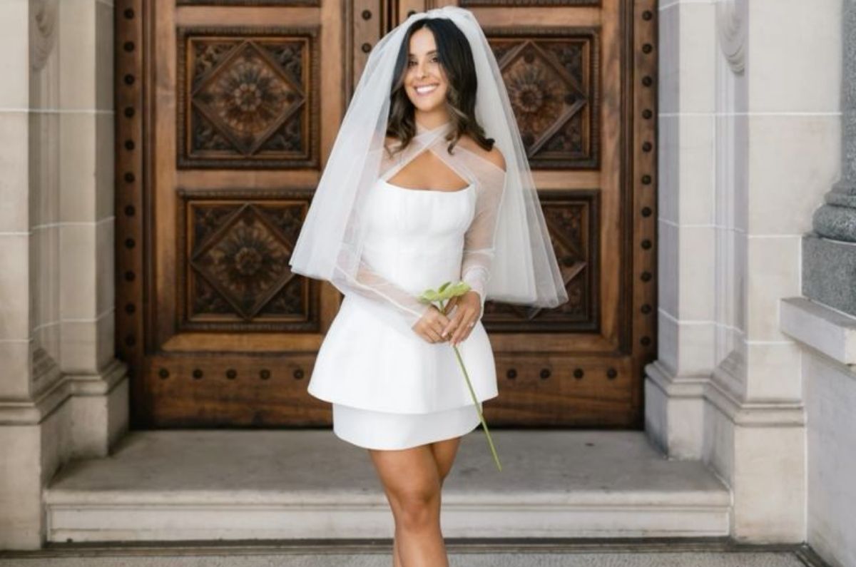 Vestidos de novia cortos que estarán en tendencia este 2026