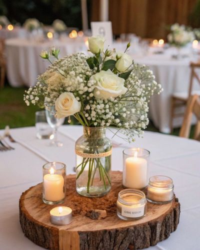 A tus centros de mesa agrega elementos que aporten atención visiual, sin añadir costo 