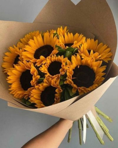 Los girasoles son tradicionales pero con mucha energía, ideales para regalar 