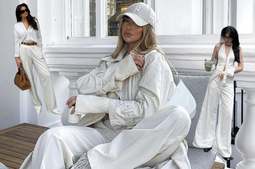 Los looks en color blanco son tendencia esta primavera por su versátilidad en estilos
