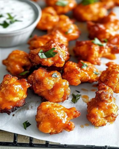 Snacks para ver el Super Bowl: alitas de coliflor