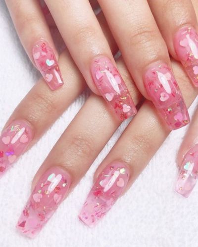 Uñas confetti