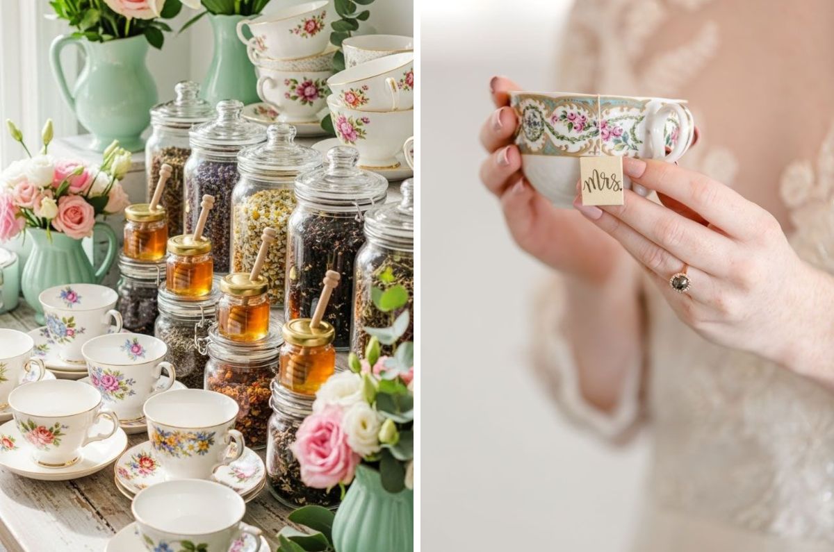 Ni dulces ni snacks: las barras de té son la nueva tendencia en bodas