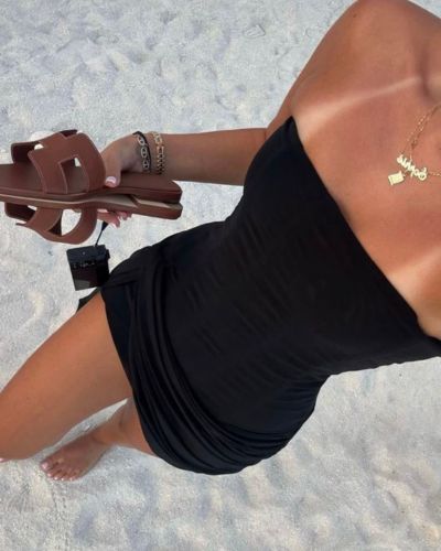 Marcas de bikini de un bronceado sin sol