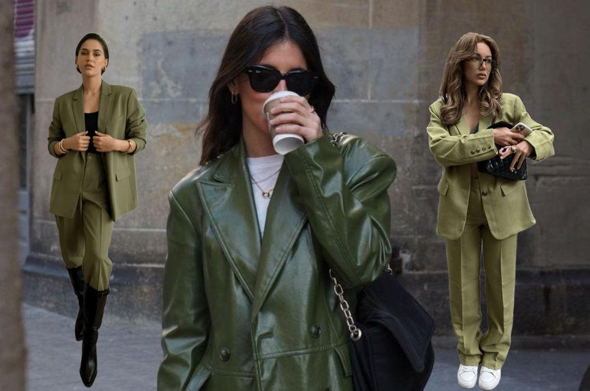 Looks en verde aceituna: el tono elegante y profesional que dominará 2026
