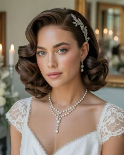 Los peinados de novia con cabello corto están viviendo uno de sus mejores momentos y forman parte de las grandes tendencias de novias de esta temporada.