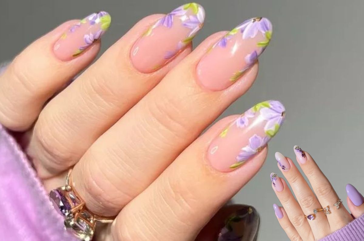 Uñas jacaranda: el color perfecto para llevar en marzo