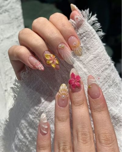 Flores 3D + mixed prints