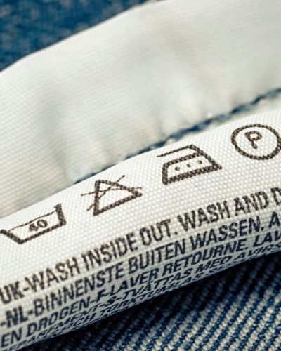 Foto de los símbolos de planchado.