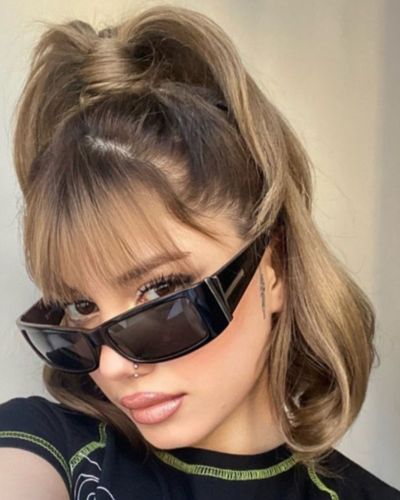 Semi recogido con cabello corto