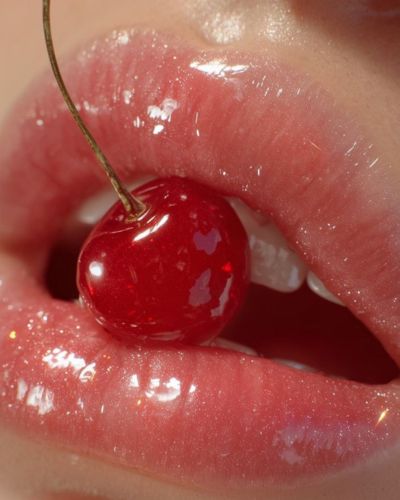 Día del beso 2026: labios cherry