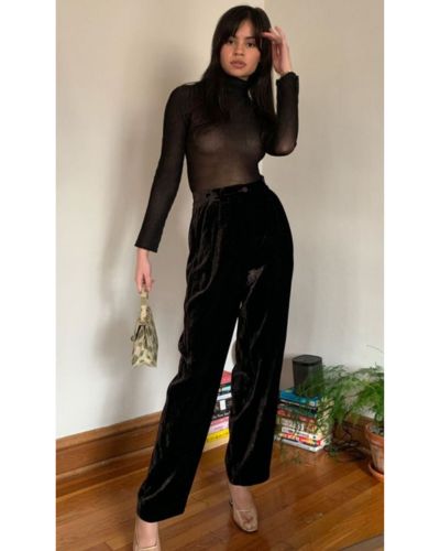 Looks en terciopelo negro para mamás