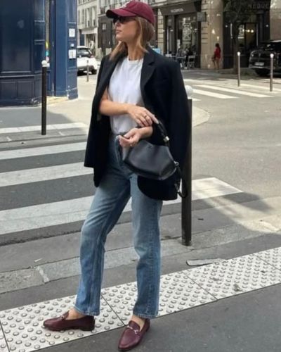 Looks con mocasines rojos