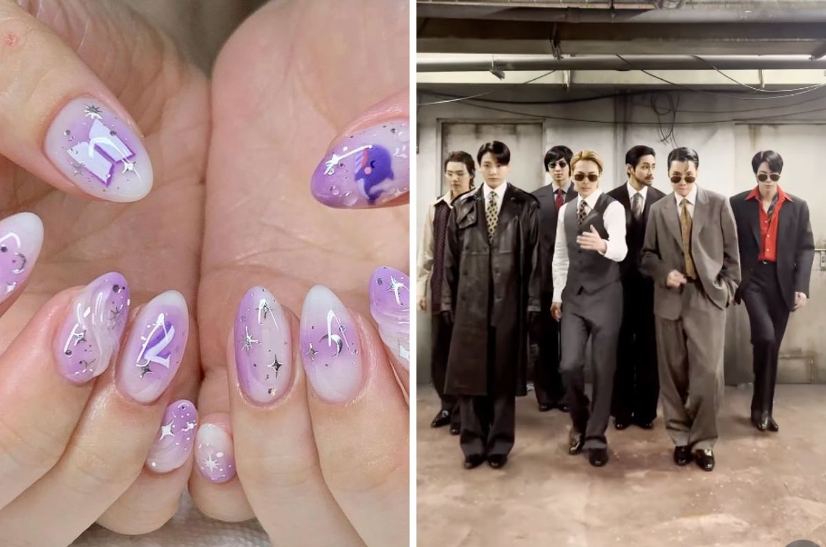 Ideas de uñas para ver a BTS y brillar como ARMY