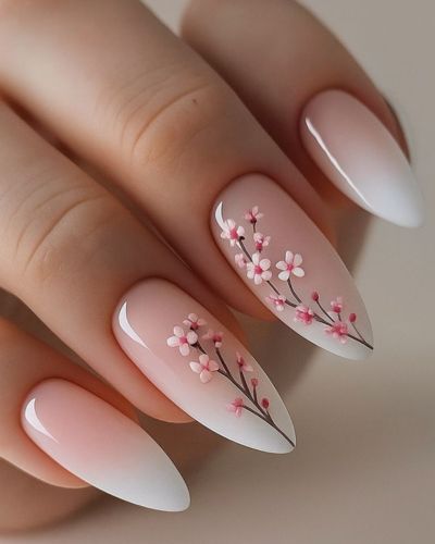 Baby boomer y flor de cerezo 