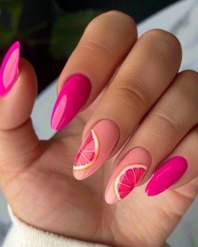 Las uñas cítricas se han convertido en el favorito para quienes buscan algo fresco, vibrante y diferente.