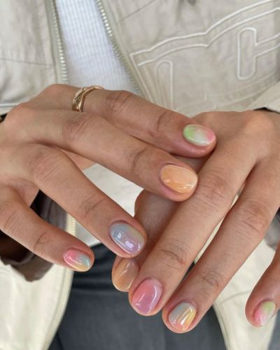 Uñas pastel jelly