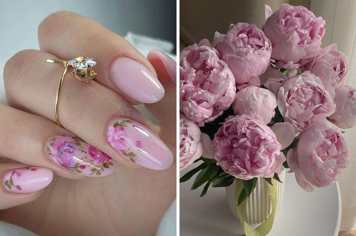 Uñas peonía: el diseño perfecto para un look romántico
