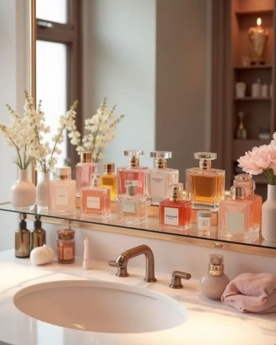Productos que no se almacenan en la ducha: perfumes