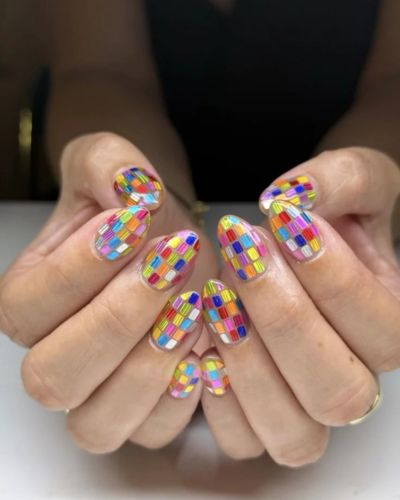 Disco nails de colores