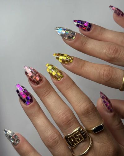 Disco nails de colores
