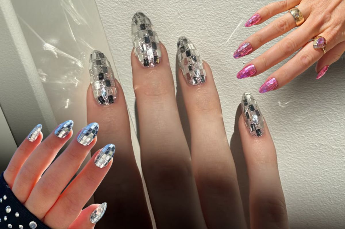 Disco nails: la manicura brillante perfecta para una noche de fiesta