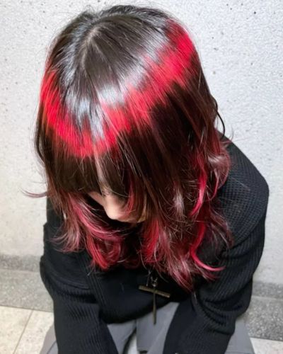 Halo de colr rojo