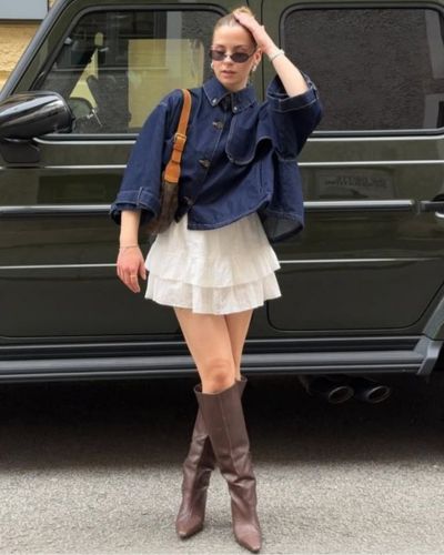 Looks de faldas con olanes 