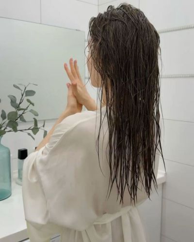 Cabello recién lavado