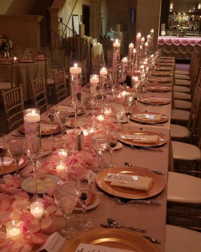 Foto de decoración quinceañera minimalista
