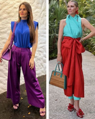 Looks con colores saturados