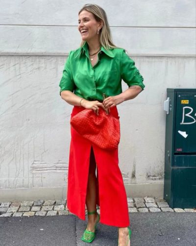 Colores que no combinan: rojo y verde puro