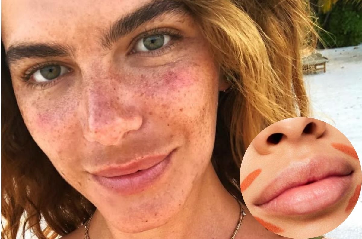 La forma correcta eliminar las manchas del bigote con maquillaje