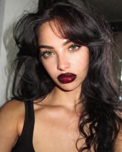 Dark cherry lips